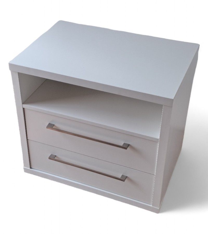Novara Bedside Table - White
