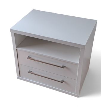 Novara Bedside Table - White