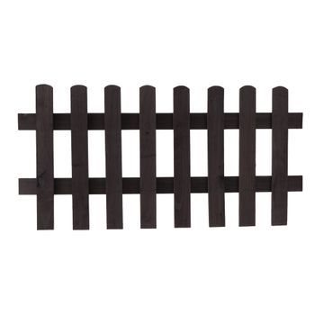 Wooden Picket Fence 600 CCA Treated Pine Black