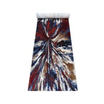 BK Carpets & Rugs - Modern Abstract Indoor Passage Runner- 80cm x 5m - Red