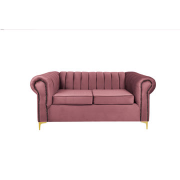 Latina 2 Seater Stripe Couch - Pink