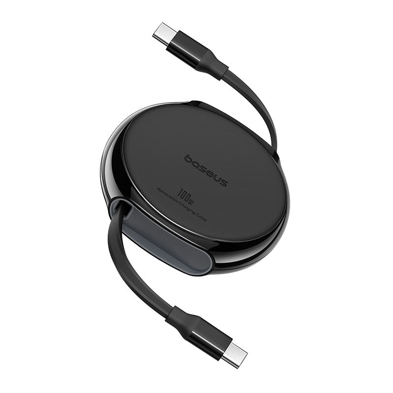 Baseus Pathfinder Series Free2Draw Fast Charging Data Cable Type C to Type C 100W 1m - Cluster Black