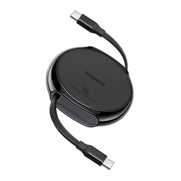 Baseus Pathfinder Series Free2Draw Fast Charging Data Cable Type C to Type C 100W 1m - Cluster Black