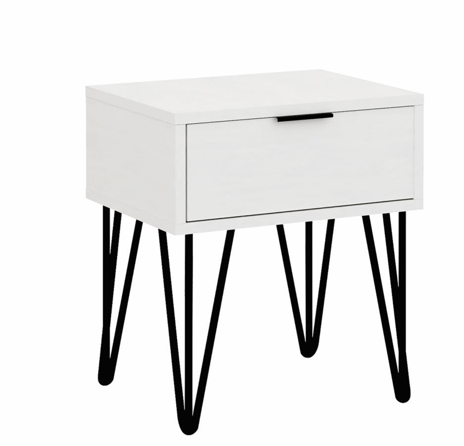 Milan Bedside Table - White