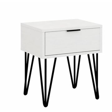 Milan Bedside Table - White