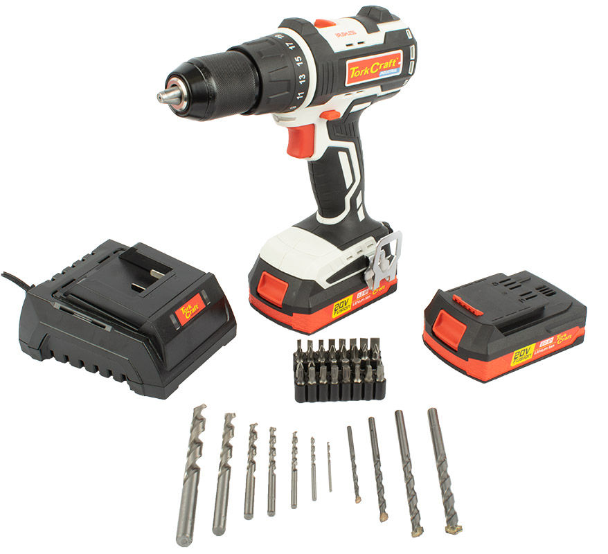 Imp. Drill  B/Less Id13B 20V 13Mm 0-1800Rpm 50Nm 2 X 2.0 Ah Bat Std Ch