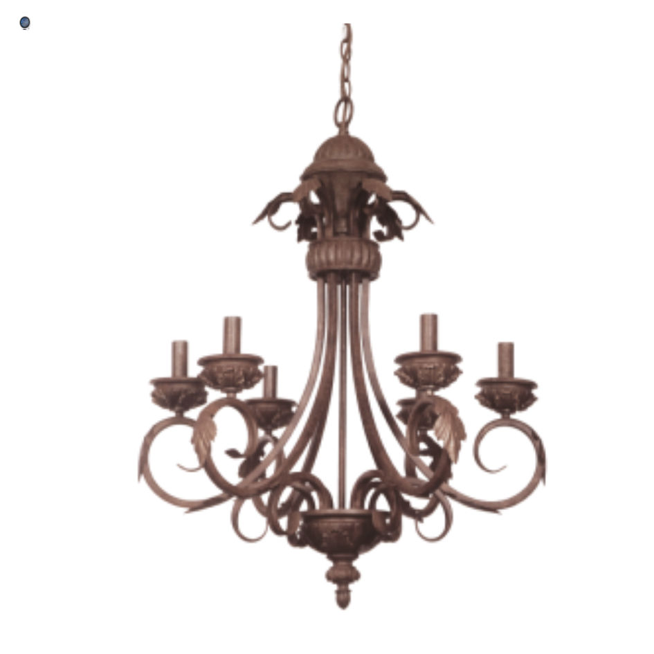 Metal and Resin Chandelier
