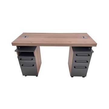 Manicure Table Nail Desk - Sahara & Storm Grey