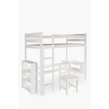 STUDY BUNK BED Fun & Functional Pine Wood Bunk Bed for Kids