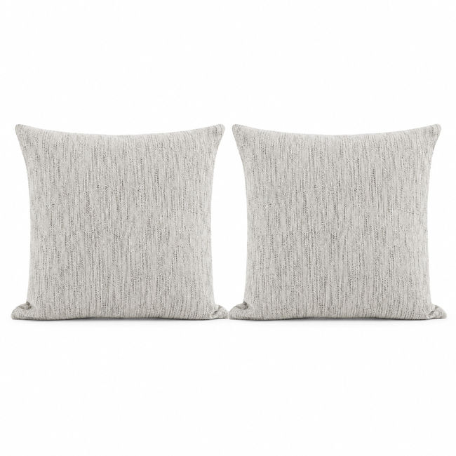 Ivory Haven Premium Mesh Scatter KC Furn - Cushion Set (2 Piece) – Natural Linen
