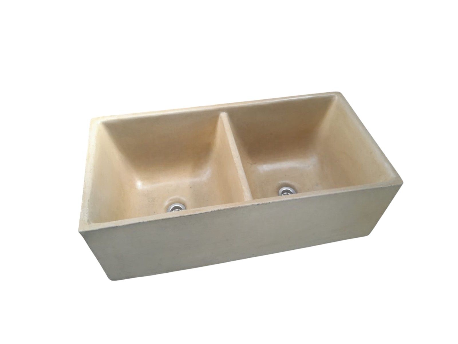 Large Sandstone double concrete kitchen butler basin 800 x 400x 260mm
