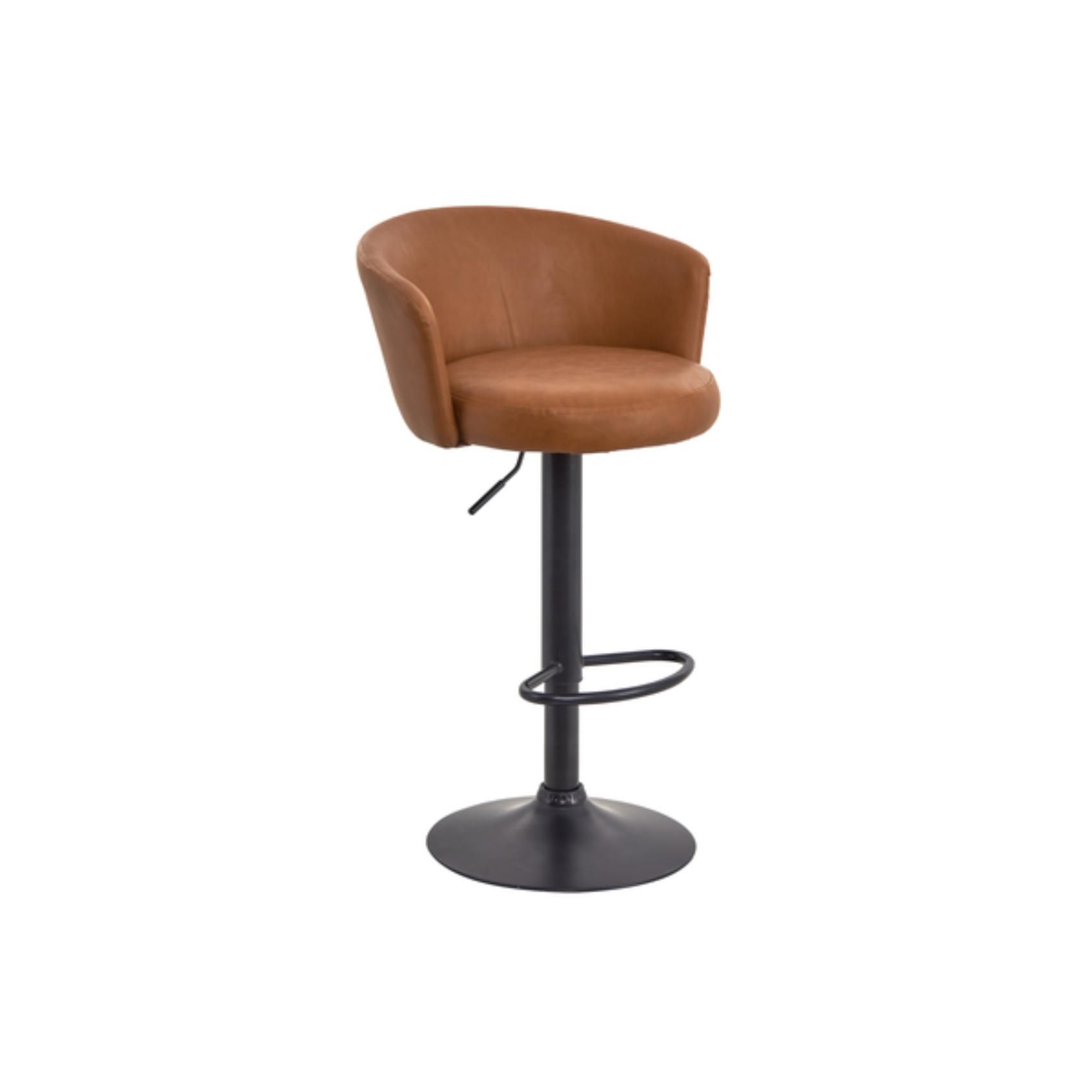 Lucien Faux Leather Barstool - Brown - 2 Pack