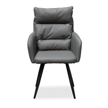 GOF Furniture – Elara Dark Brown Modern Armchair