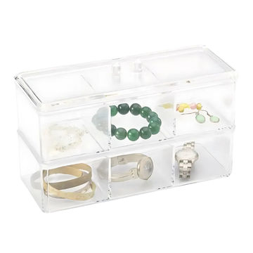 Cosmetic Organiser, 2 Tier, Clear