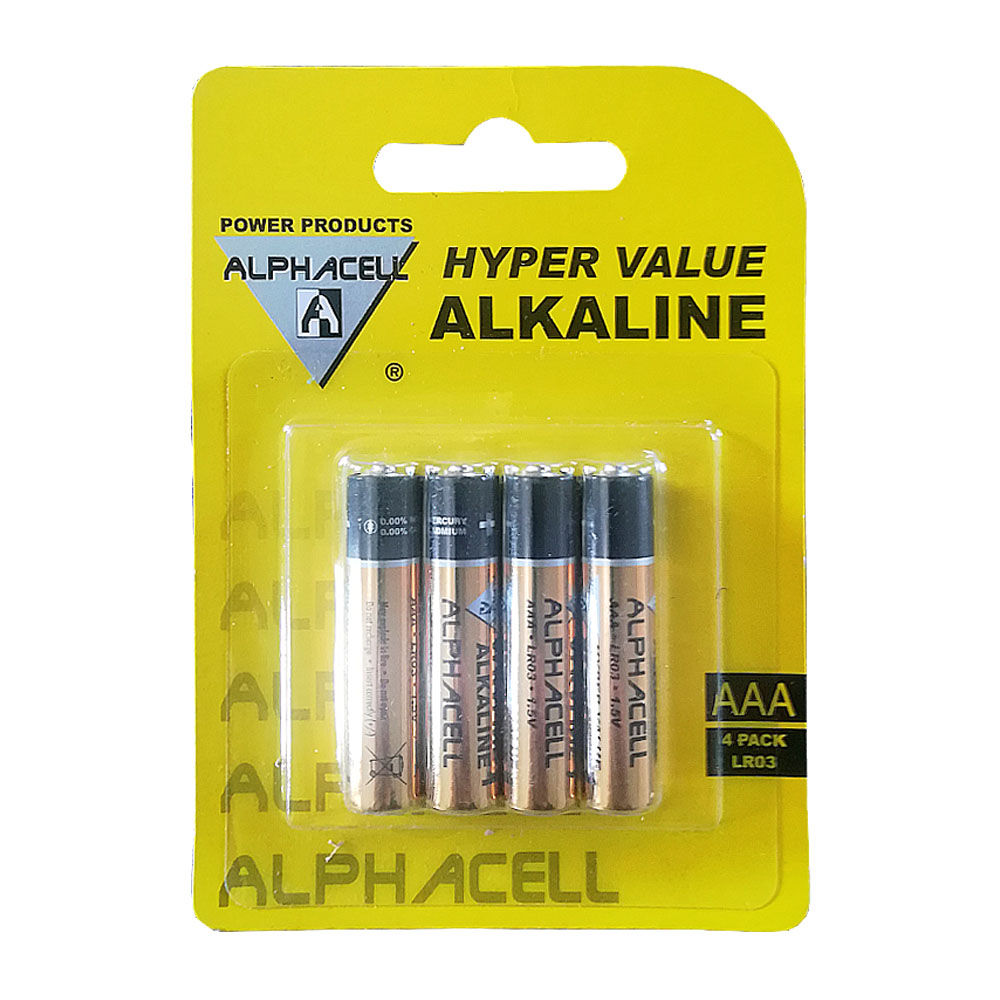 Alkaline HYPERVALUE AAA 4pc Carded