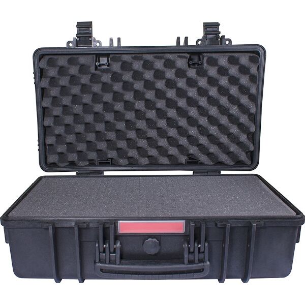 Hard Case 565X355X220Mm Od With Foam Black Water & Dust Proof (512717)