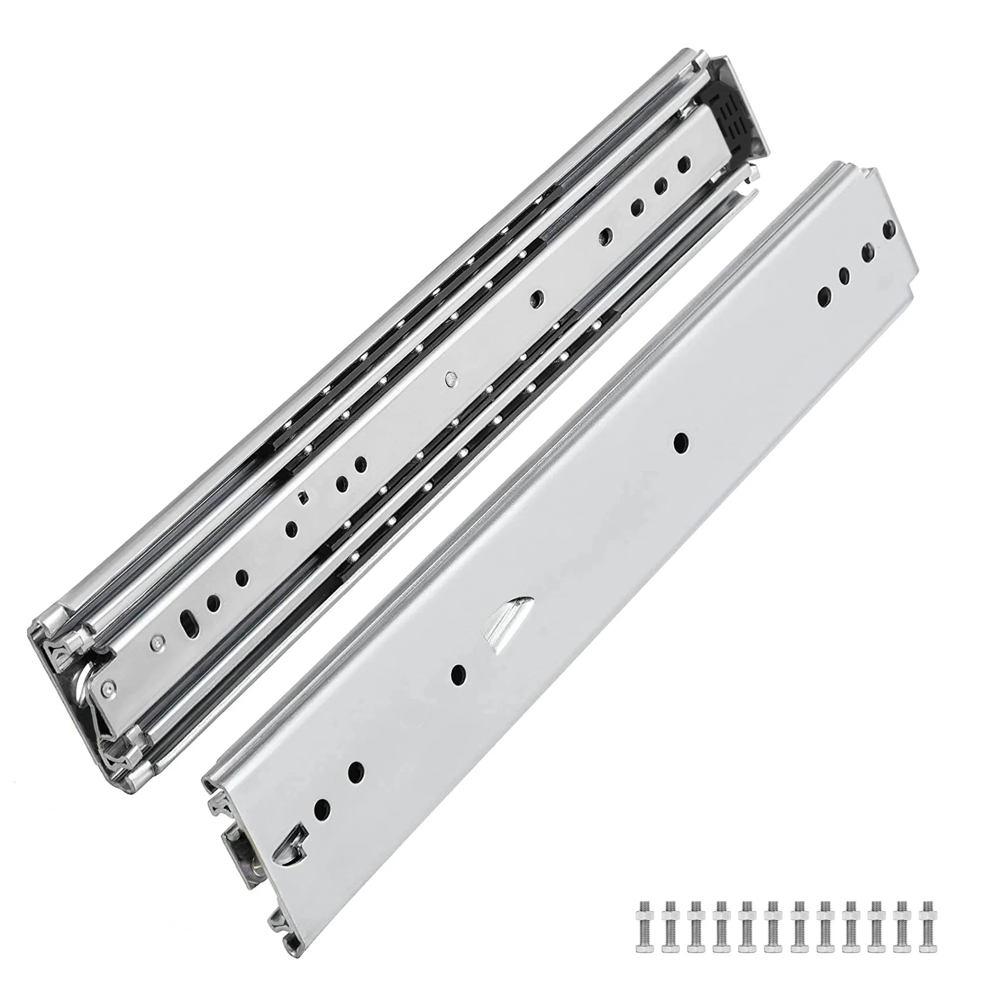 Set of 2 Heavy Duty 53mm Drawer Slides-1.1m