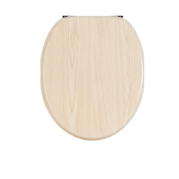 MDF TOILET SEAT COVER - WHITE MAPLE WOOD