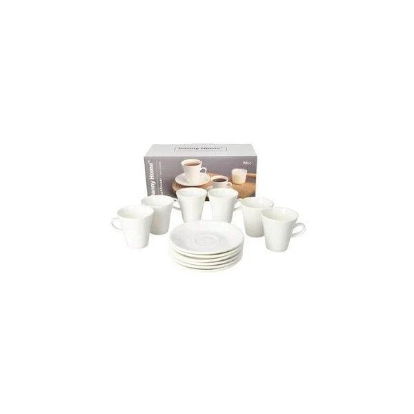 Dannyhome Pack of 12 Ceramic Espresso Cup & Saucer Set 12pcs Dinner Set ()