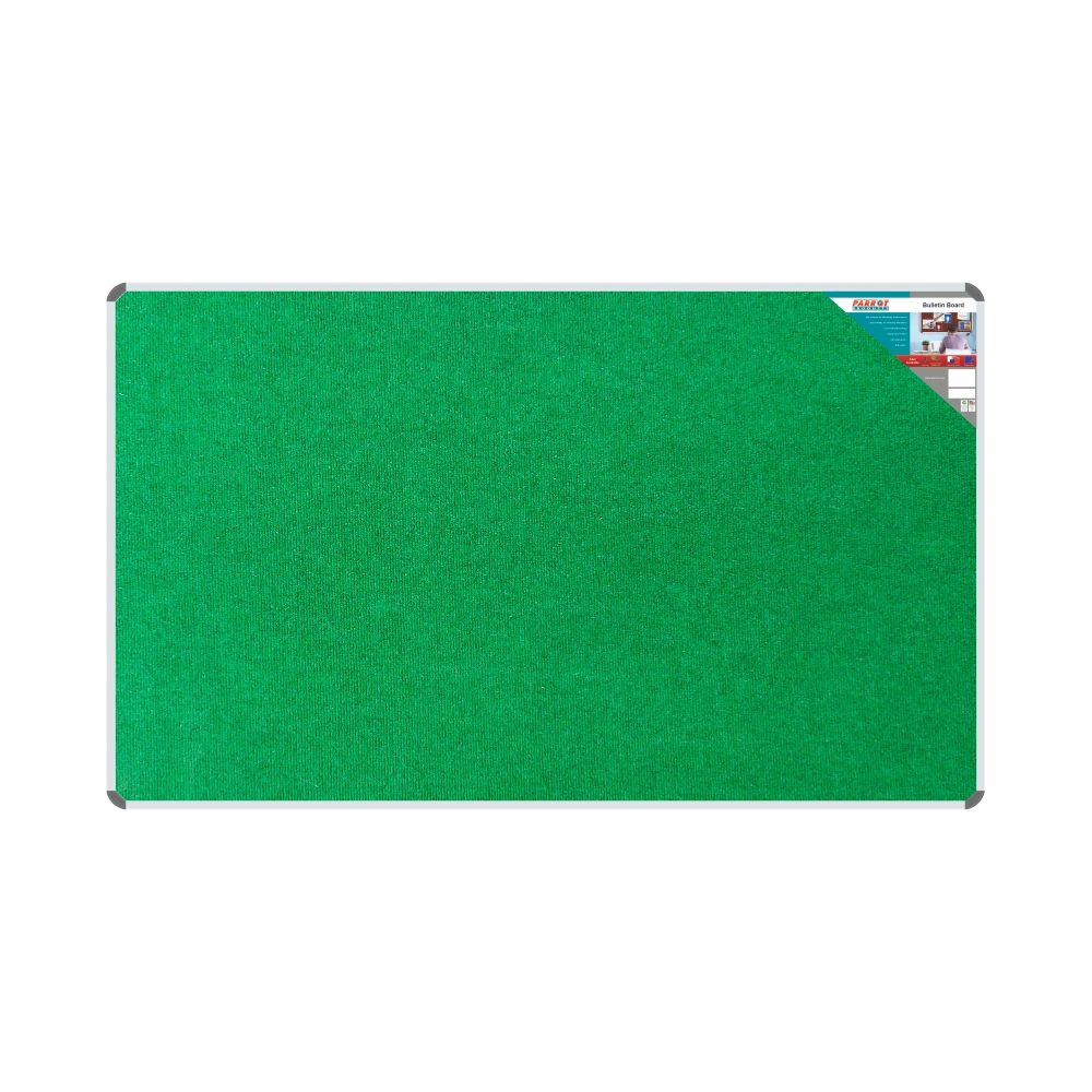 Bulletin Board Ribbed Aluminium Frame (2000x1200mm - Palm)