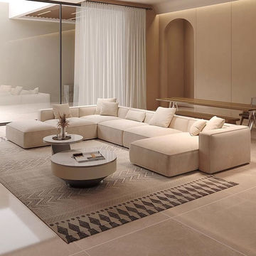 DecorMama Banda U-Shape Grand Modular Couch &ndash; Luxury Family Sectional