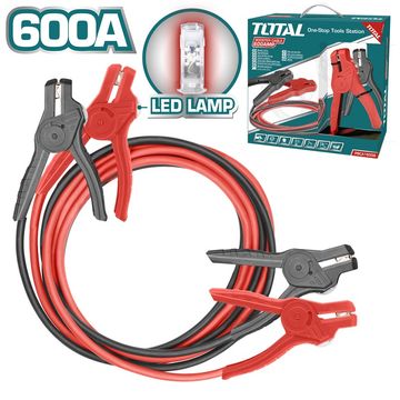 Booster Cable 600A With Lamp TOTAL Tools