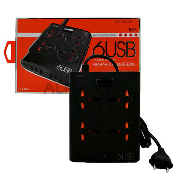 POWER SOCKET MOXOM 4 POWER+6USB 10amp