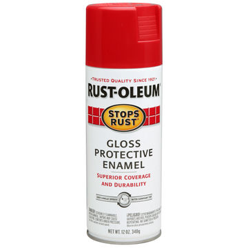 STOPS RUST ENAMEL SPRAY GLOSS SUNRISE RED