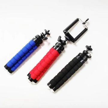 Universal Tripod 5.8 Inch Mobile Phone Holder - Red