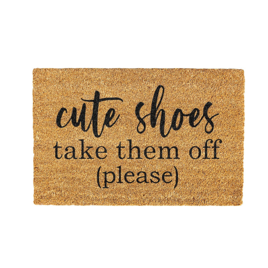 Cute Shoes Coir Doormat Design 700 x 400 mm