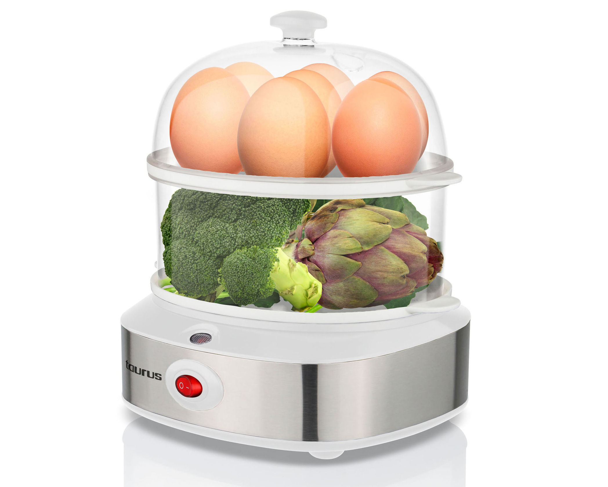 Taurus Egg Boiler 14 Egg Plastic 2Tier 3 