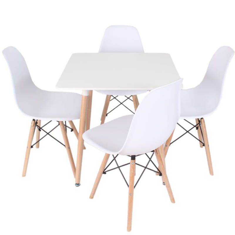 Apollo Table and Chairs - White