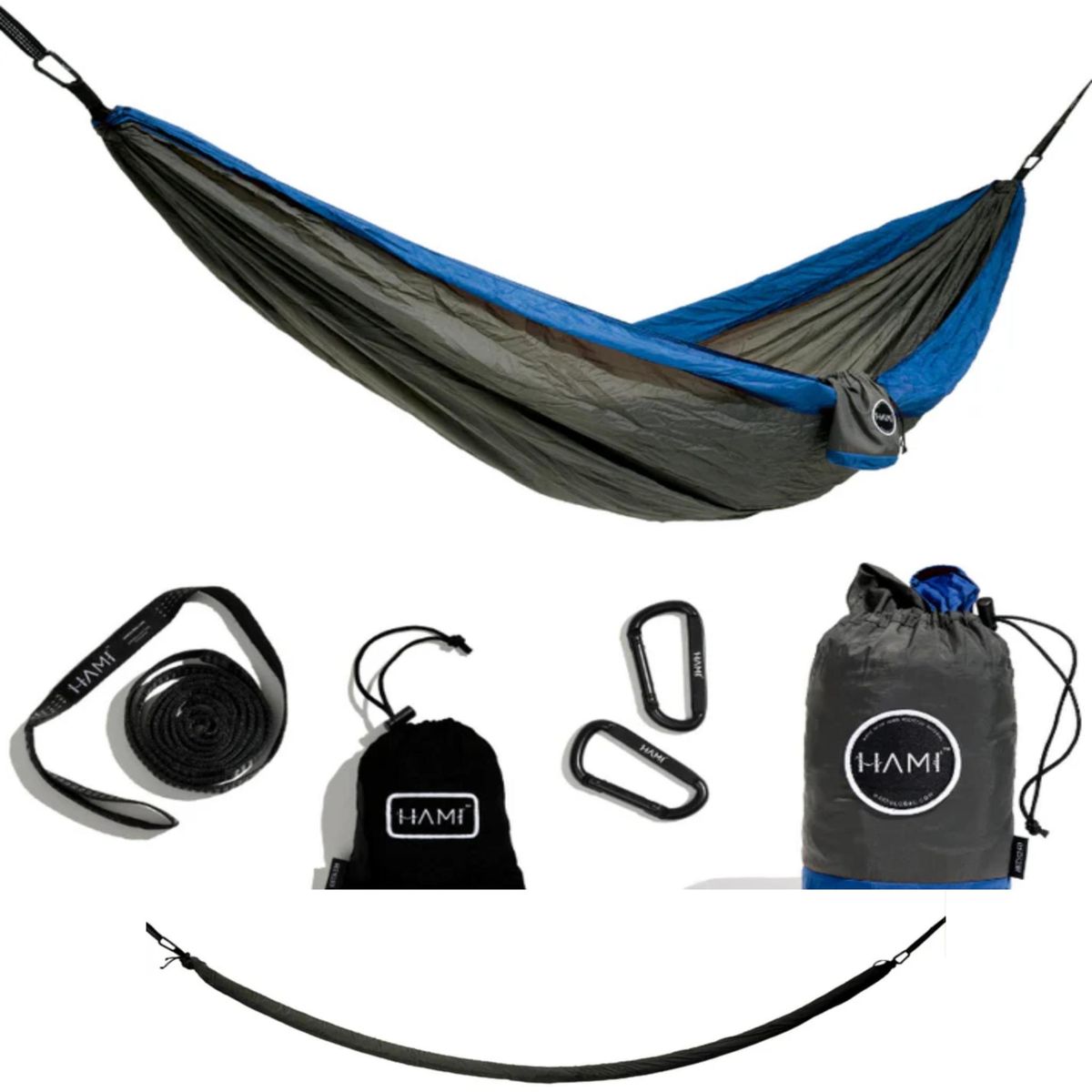 HAMI Portable Hammock 3m x 1.8m - Dark Sea Cacoon 3m