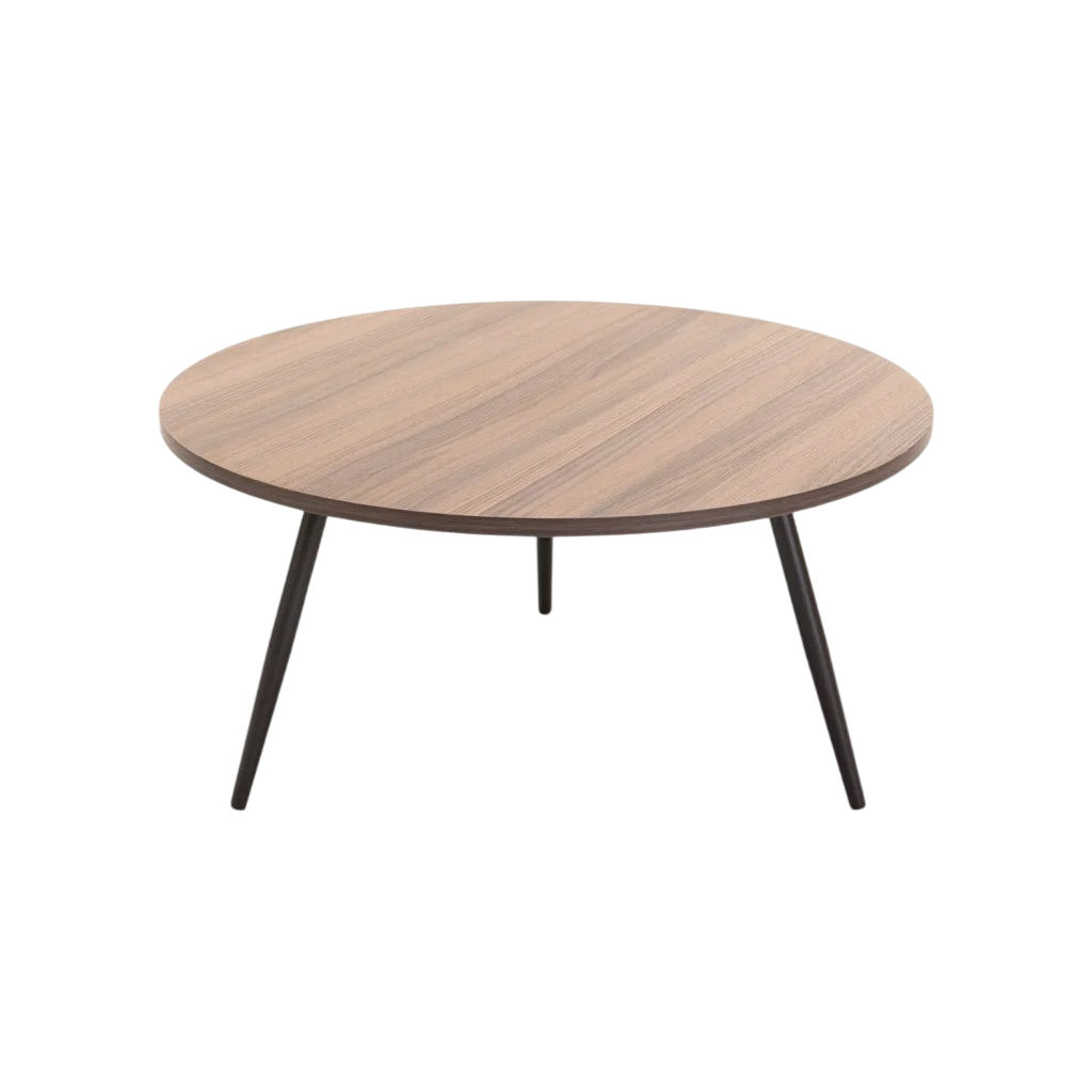 Vividitto - Sangrio 80cm Round Coffee Table - Brown