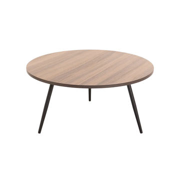 Vividitto - Sangrio 80cm Round Coffee Table - Brown