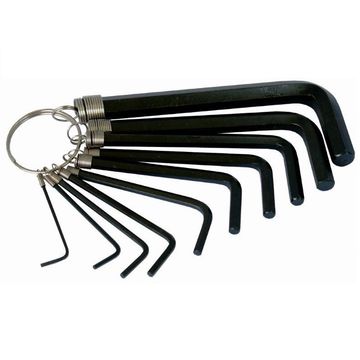 Tork Craft - 10Piece Hex Allen Key Set On Key Ring - 3 Pack
