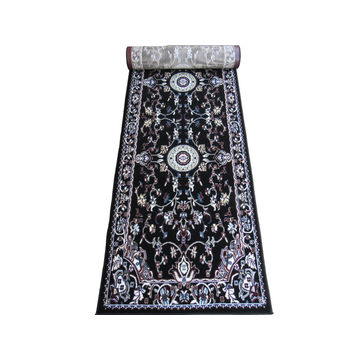 BK Carpets & Rugs - Persian Inspired Passage Runner - 80cm x 3m - Black - Red