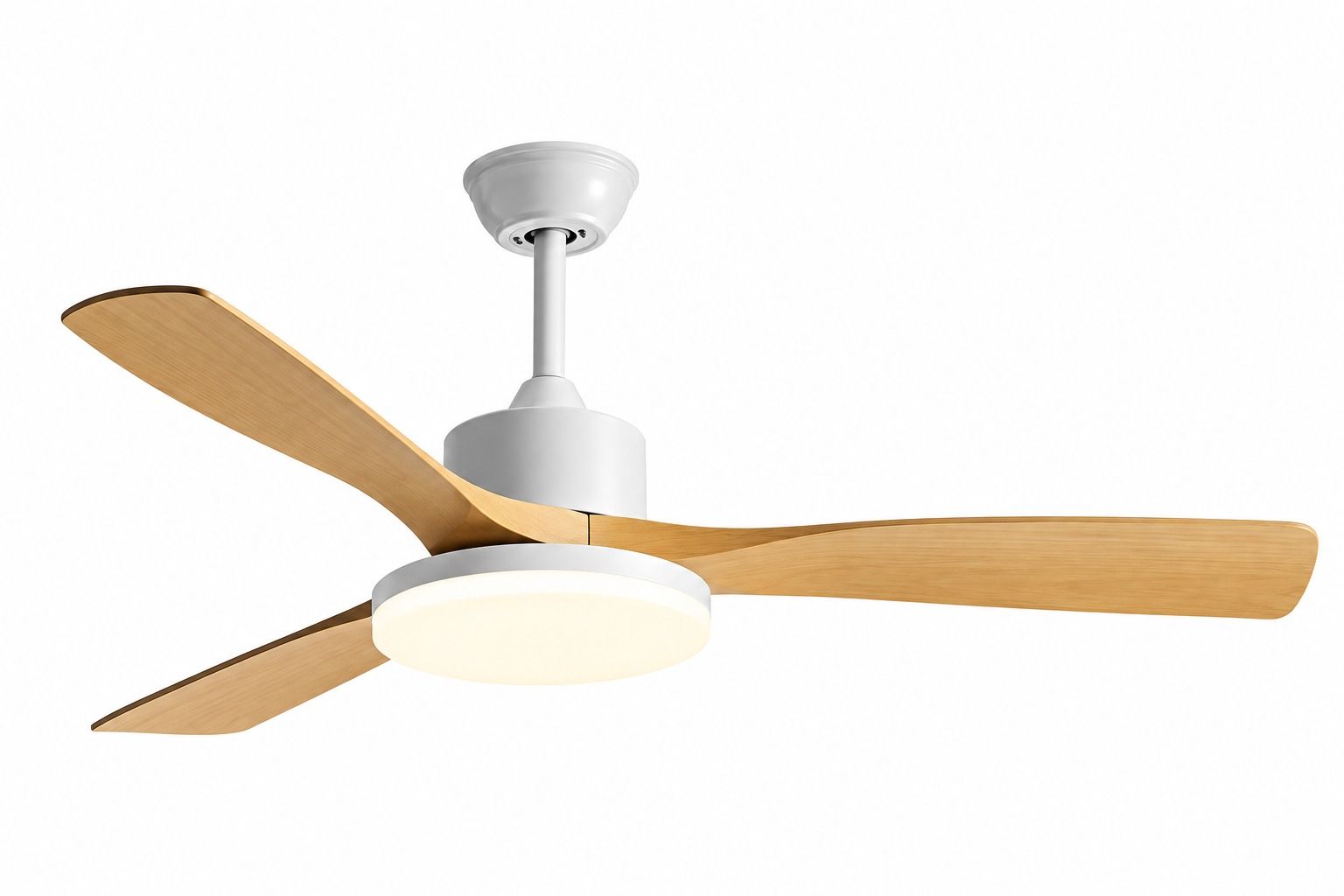 42" 3 Blades ABS White Ceiling Fan Light