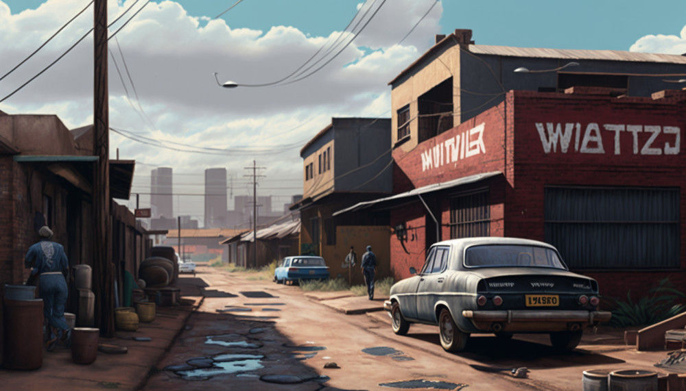 Canvas Wall Art - Canvas Wall Art –Vilakazi Street in Soweto - B1114 - [120 x 80 cm]