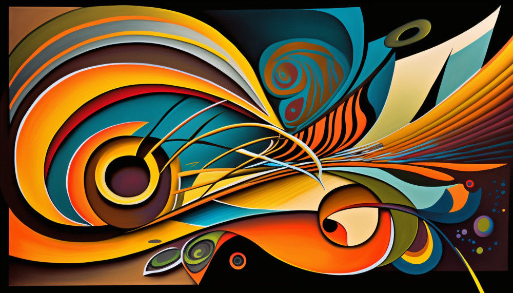 Canvas Wall Art - African Rhythm Abstract Painting - B1094 - [120 x 80 cm]