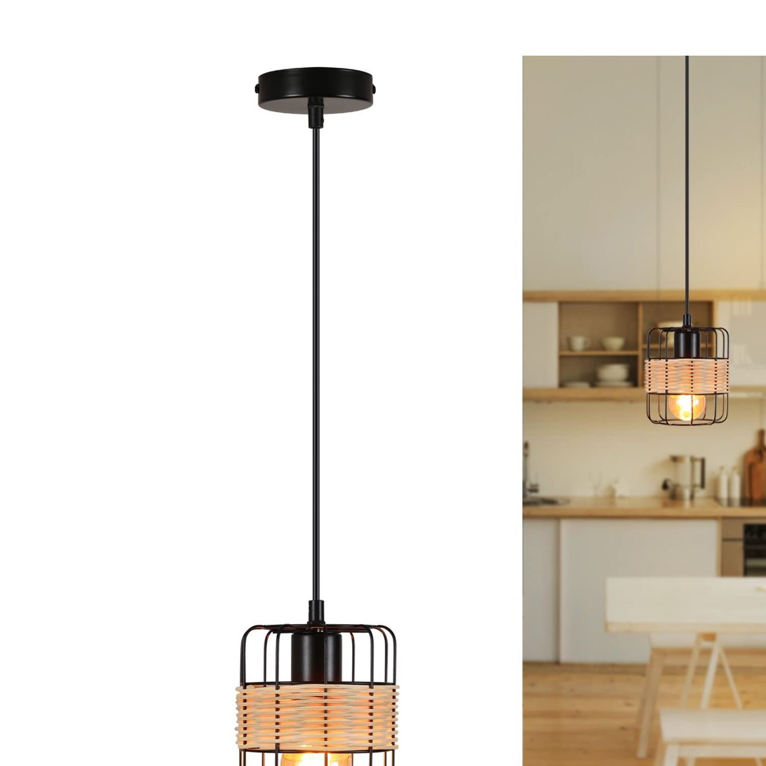 Homefire Pendant Light Vintage Hanging Lamp