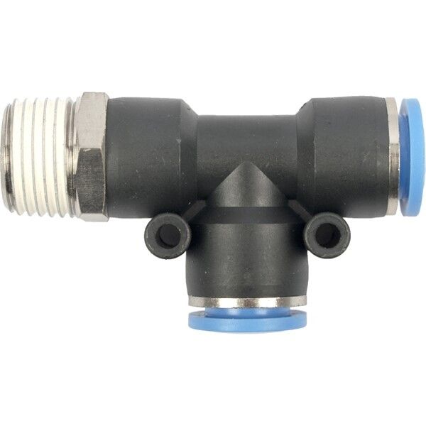 Aircraft Pu Hose Fitting Tee 12mm x 12mm x 1/2"M