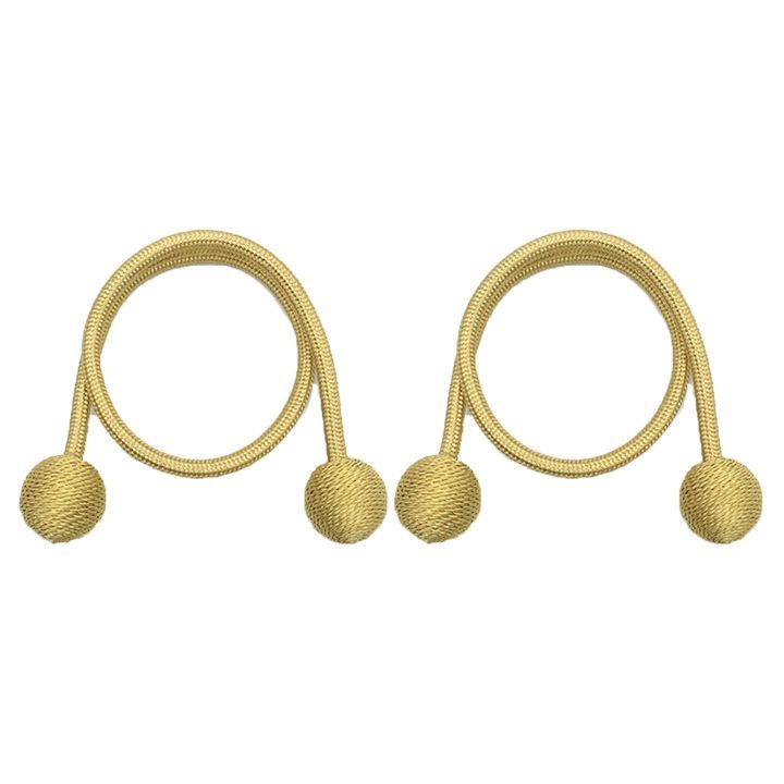 Matoc Magnetic Curtain Tieback - Ball - Light Gold