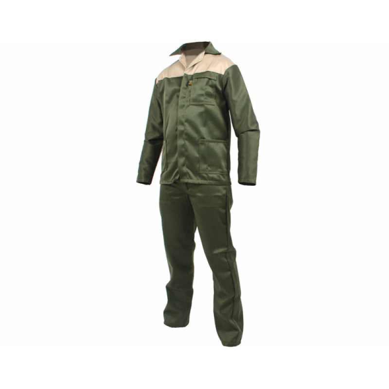 Overall 2 Pce 2 T Khaki/Grn Size 30 Chest 26 Waist