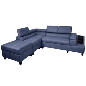 Phoebe L Shape Corner Sofa - SD-Navy Blue