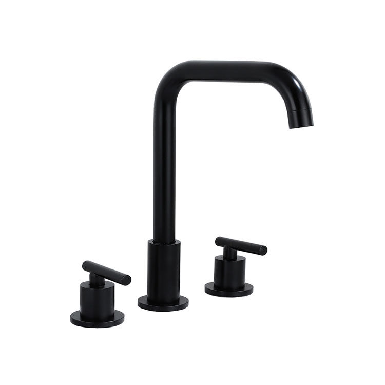 Trendy Taps Premium Quality Black Deck Mounted Slim Handle Mixer