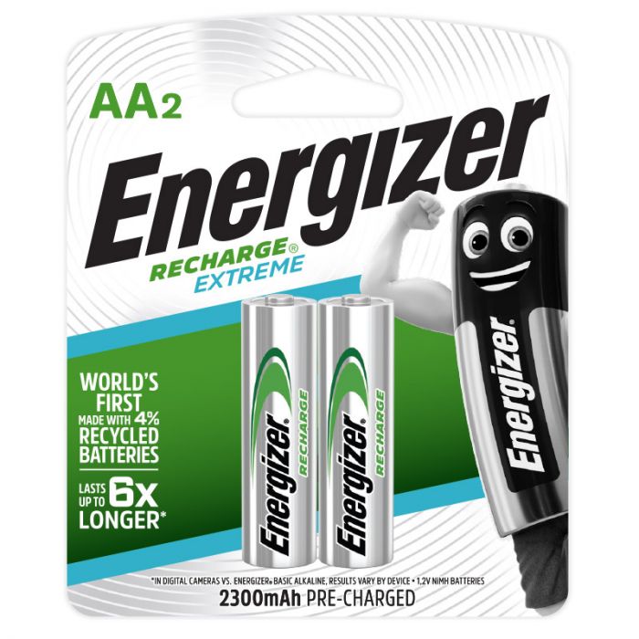 Energizer Recharge Extreme NiMH AA 2300mAh Battery Card 2