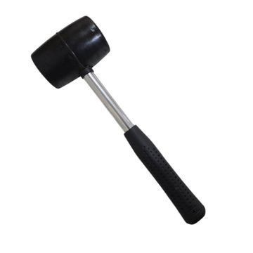 NT TOOLS 500g Rubber Mallet - Steel Tube Handle - Rubber Grip