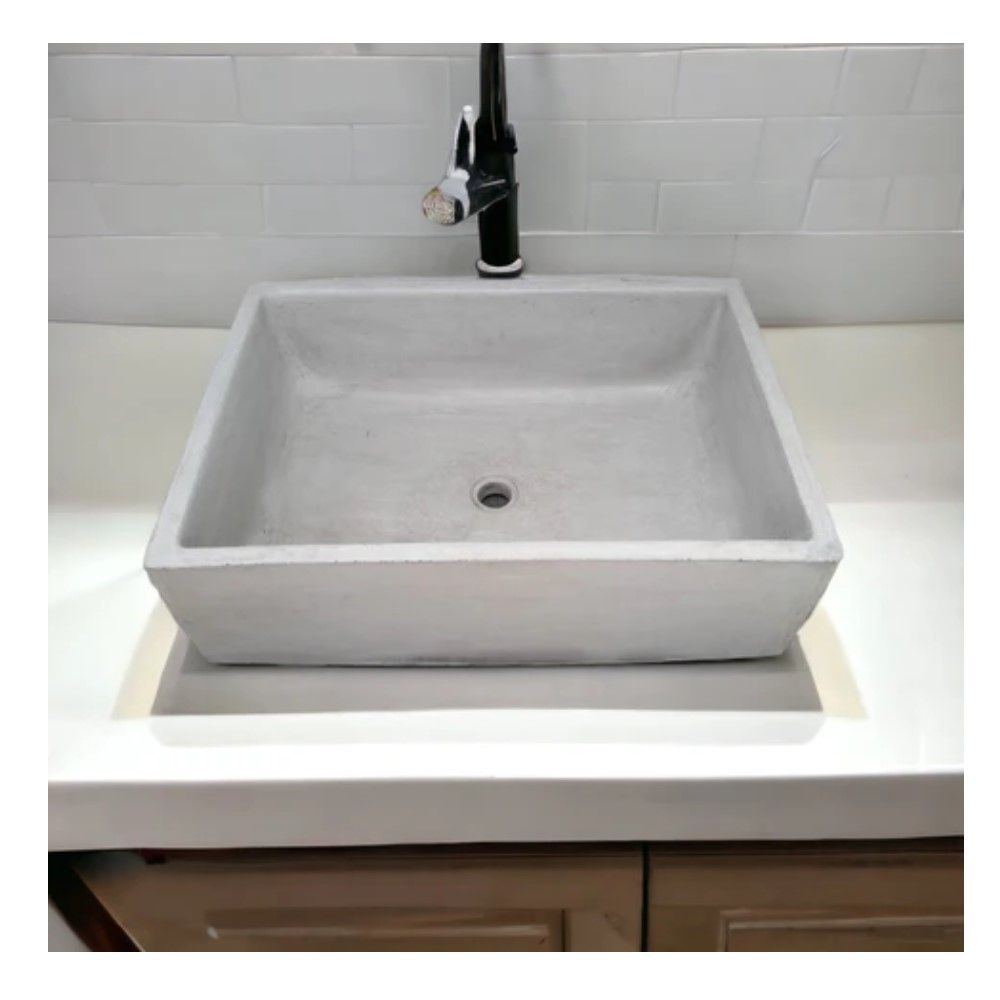 Bespoke Grey Concrete 65x45x20cm Single Butler
