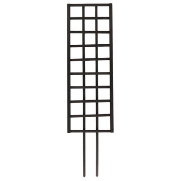 Wooden Pot Trellis Straight 140 x 40cm Black